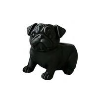 Plastic Pug Shaped Planter Pot Funny Dog Succulent Planter Animal Shaped Pot  Balcony Terrace juoda