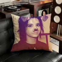 Singer Bill Kaulitz pillow cover living room sofa cushion cover bedroom room bed pillow cover home decoration 30cmx30cm(12x12Inch) blue