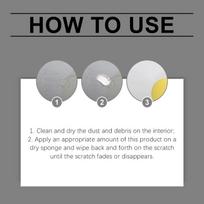 Dashboard  Repair Kit Car Interior Restorer Wax with UV Protection Car Maintenance Solution 100g one size gray