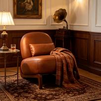 Accent Chair with Solid Wood Legs, Velvet Living Room with Soft Cushion, Bedroom, Armless Reading Chair for Apartment, Waiting Room, Balcony 86.9 x 72.1 x 69.9 cm ruda