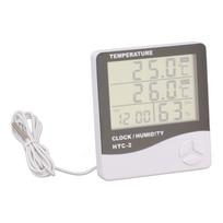Indoor Outdoor Thermometer High Accuracy Digital Hygrometer Large Screen Display Temperature Humidity Monitor Gauge white