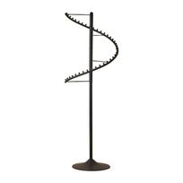 Spiral Rotating Clothes Rack Carbon Steel Garment Display Stand Heavy Duty for Bedroom Retail Boutique juoda
