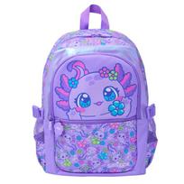 Smiggle Vaikų Mokyklinė Kuprinė Mergaitėms 8-10 Metų Violetinė Su Burbulų Uodegų Dizainu Lengva Ergonomiška Dviejų Petnešų Kuprinė Su Purple Bubble Bee Large Backpack 42x30 cm pink