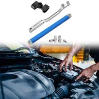 Offset Extension Wrench Set 1/2 , 1/4  and 3/8  Tight Car Repair Shop Universal Small Place gray