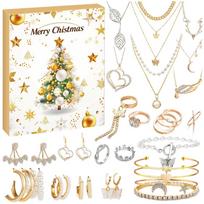 Christmas Jewelry Advent Calendar 24 Day Countdown To Christmas Calendar 2025 Trendy Jewelry Set For Adult Women & Teen Girls L auksas