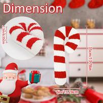 Candy Cane Pillow Home Decor Stuffed Cushion for Valentine's Day christmas Gifts Kids Companion Toy Birthday Gifts Classmates