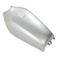 Motorcycle Fuel Gas Tank 2.4 Gallon 9L Light Cured Paint Fuel Petrol Tank Replacement for CG125 Silver sidabras
