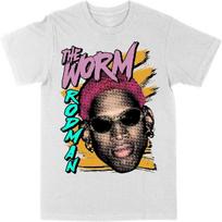 Philcos Dennis Rodman Strokes White T-Shirt S balta