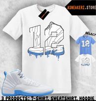 Shirt Matching AJ 12 Melo Denver Nuggets Match Sneaker Number 12s Sneakerhead Unisex T-Shirt XXL gray