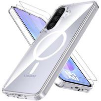 Case for Samsung Galaxy A57 5G, Shockproof Protection with Magnetic Ring - 2 Tempered Glasses
