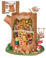 Rolife Miniature House Kit Fairy Tale Treehouse LED Lights DIY Handmade ruda