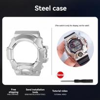 316l Stainless Steel Case For Casio G-SHOCK 3410 GW9400 GW-9400 GW-9400J-1JF Modified solid metal Bezel shell For GW-9400 sidabras