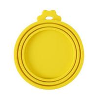 Pet Food Can Lid 3-in-1 Silicone Can Cover One Lid Fits 3 Standard Size Cans Reusable Lid for Dog And Cat Food Cans