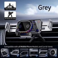 Wireless Car Charger Foldable Phone Car Mount Air Vent Auto-Clamping Qi Car Holder for 15W Fast Charging Hands-Free Navigation pilka