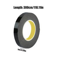 3meter/Roll 10-30mm Width Double Sided Adhesive Tape For Automobile High Viscosity Car Fixed Adhesive High Temperature Resistant black