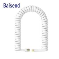 Bosende 4P4C Telephone Handset Coiled Cable balta