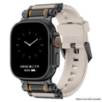 Rubber Sports Band for Apple Watch Ultra 3 2 49mm Series 11 10 9 8 7 Se 6 5 Strap for IWatch 46mm 45mm 44mm 42mm Luxury Bracelet 42/44/45/46/49mm gray