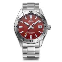 Orient Mako 40 RN-AC0Q09R Automatic Mechanical Diver Watch Red Dial Stainless Steel Men's Watch Made in Japan brown