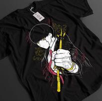 Mashle Shirt Mash Tshirt Lance T-Shirt Dot Top Finn Manga Abyss Anime Rayne Tee M black