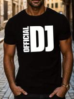 OFFICIAL DJ Men'S Short Sleeve unisex T-Shirt Summer unisex T-Shirt Top S įvairiaspalvis
