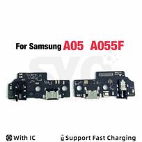 Good quality For Samsung A05 A055F A05S USB Charging Port Charger Dock Connector Flex Cable A05 A055 Replacement Part A05 A055F black