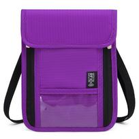 Anti-RFID Passport & Phone Shielding Chest Bag, Anti-Theft Oxford Cloth 19x0.5x15 violetinė