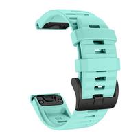 QuickFit 26mm Silicone Watch Band for  Amazfit T-rex Ultra 3 Adjustable Waterproof Sweatproof Strap for  Amazfit T-rex Ultra 3 T-Rex Ultra 2 51MM žalsvai mėlyna