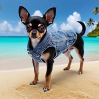 Dog Denim Jacket for Small Medium Dogs Spring Autumn Dog Clothes Classic Jeans Lapel Vest Chihuahua Yorkie Bulldog Pet Apparel (Blue,XS（old）) mėlyna