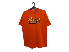 Vintage 80s REESE’S peanut butter cups american candy the hershey promo tee rave colour soft thin material single stitch made in usa 120 red