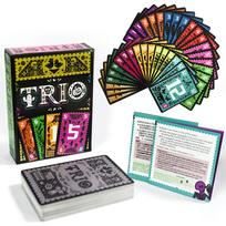TRIO Card Board Game Strategic Card Game Fun For Family friend Parties 3-6 Players Game Entertainment For All Ages toy Card black