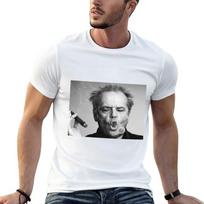 New Jack Nicholson Cigar Smoke 2 Tshirt Blouse Aesthetic Clothes Tees Black T Shirt Unisexs Cotton T Shirts S gray