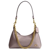 COACH Juliet karvės odos nešiojama per petį rankinė, didelė moteriška rankinė ant peties, pelenų spalvos CAD75-B4AH One Size 1 black
