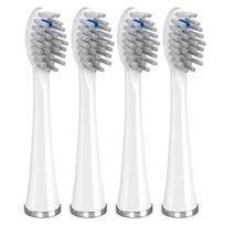 Pakeičiama galvutė Waterpik Sonic-fusion 2.0 dantų šepetėliui, kompaktiška, balta, 3 vnt. pakuotė, minkšti šereliai gray