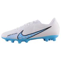 Nike Air Zoom Vapor 15 Academy Round Toe Lace-Up HG (Rubber Short Stud) Non-Slip Soccer Shoes Men Soccer Shoes White Blue DJ5632-146 42