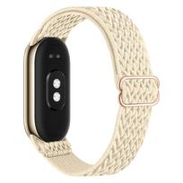 Elastinga nailono kilpos juosta Xiaomi Band 10/9/8, kvėpuojanti pintas sportinis dirželis MiBand 10/9/8 laikrodžiui, keičiamas apyrankės dirželis, nauja for miband 10 black