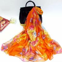 130X200Cm Silk Scarf Folral Women Summer Hijab Luxury Print Sunscreen Bandana Foulard Pashmina Scarves Echarpe Shawl Large Wrap 130x200cm black