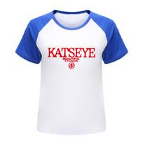 5351 Kids Girls KATSEYE Print Raglan Multi-color T-Shirt 100cm mėlyna