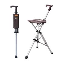 Portable Folding Cane Stool, Automatic Open/Close, Ideal for Elderly Compact: 88CM, Expanded: 71CM