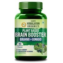 Vlado’s Himalayan Organics Plant Based Brain Booster Capsules For Focus And Memory Support Stress Balance Supplement 60 Count