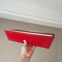 Plastic Drywall Mud Pan with Scraping Bar Sheetrock Mud Pan Spatula Drywall Mud Pans Lightweight Mud Tool for Quicker Cleaning China Mainland gray