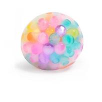 TPR Rainbow Bead Grape Squeeze Stress Ball Soft Pinch Vent Decompression Fidget Toy Anti-Anxiety Stress Relief Sensory Plaything beige