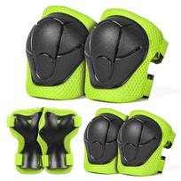Kids Protective Gear Child Knee Elbow Pads Wrist Guard Sports Protective Fit For Scooter Skateboard Balance Bike Cycling Equipment S black