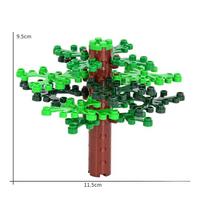 MOC Miesto Gatvės Scenos Augalų Modeliai Miško Surinkimo Statybiniai Blokai Parkas Džiunglių Surinkimo Plytos Žaislai green