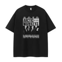 Arctic Monkeys Vintage Portrait American Street Rock Short-sleeved T-shirt M gray