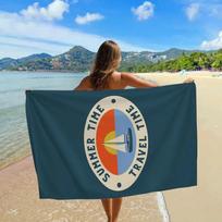 Retro Surf Shack Beach Towel, Super Absorbent Quick Dry Microfiber Bath Towel, Vintage Surf Logo Print Beach Towel Towel 50X100cm &1pc gray
