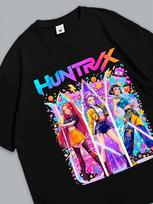 Printed T-shirt featuring K-pop Demon Hunters 2 XL blue