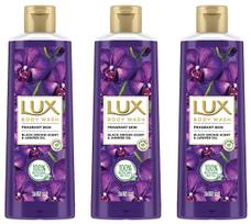 LUX Shower Gel, Black Orchid Fragrance & Juniper Oil Bodywash, With Glycerine For Soft Skin, Long Lasting Fragrance, Paraben Free, 245 ml (Pack of blue