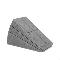 Foam Slant Board NonSlip Calf Stretch Wedge Dense with Strap for Athletes, Yogis, Home Gray gray