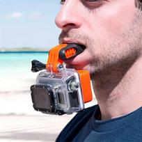 Mouth Mount Surfing Skating Boating Bite Mouth with Screw Mouth Teeth Braces Holder Mount Kit for Gopro Insta360 Action Camera gray