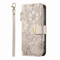 Luxury Pu Leather Phone Case for IPhone 18 16 17 Pro Max 15 Plus 14 Shockproof Cover Accessories Zipper Wallet Card Holder Hand Bag iPhone17 white